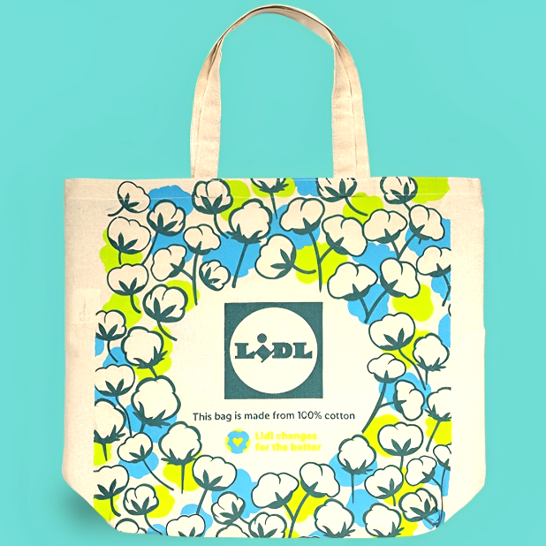 Free Lidl Cotton Tote Bag, Fruit & Bread