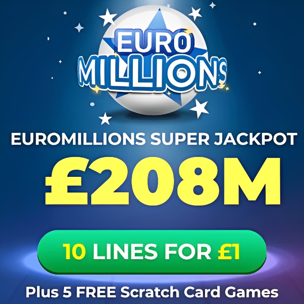 Free EuroMillions Tickets – £208 Million Super Jackpot!