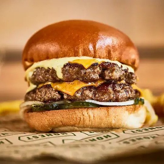 Free Honest Burger and Chips